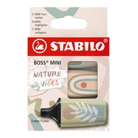 3 mini surligneurs STABILO BOSS MINI Naturevibes