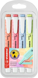 4 surligneurs STABILO swing cool Pastel - Série 2