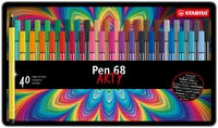 40 feutres de dessin STABILO Pen 68 ARTY - Pointe moyenne