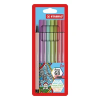 8 feutres STABILO Pen 68 - Pointe fine