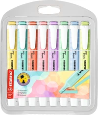 8 surligneurs STABILO swing cool Pastel - Série 1