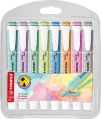 8 surligneurs STABILO swing cool Pastel - Série 2
