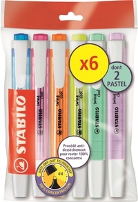 STABILO - ECOPACK X 6 STABILO SWING COOL X6 DONT 2 PASTEL