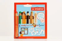 Etui carton x 6 woody 3in1 spécial décoration de vitres