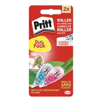 Blister de 2 rollers de correction Pritt Mini Flex Roller - 5 mm x 6 m