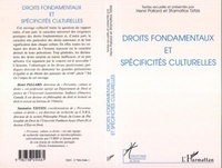 Stamatios Tzitzis et Henri Pallard - Droits fondamentaux et spécificités culturelles - [actes du colloque, Paris, 4-5 novembre 1994].