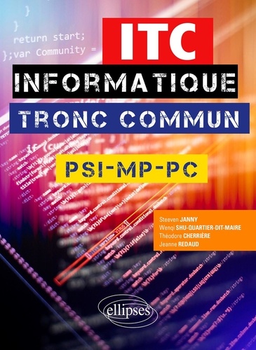 ITC, informatique tronc commun PSI, MP, PC