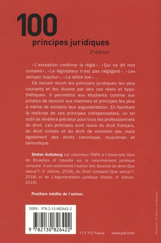 100 principes juridiques 2e édition