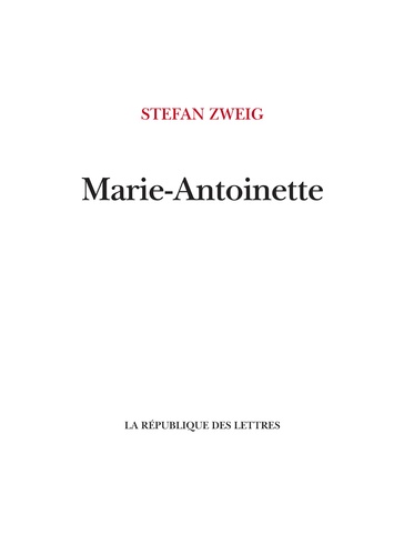 Marie-Antoinette 1e édition