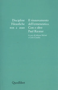 Discipline filosofiche XXX 2 2020