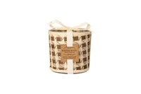 Bougie bijou paille tressée