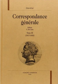 Correspondance générale / Stendhal Tome 3