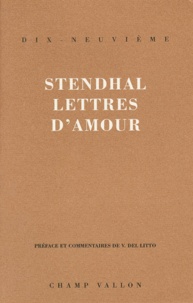 Stendhal - Lettres d'amour.