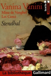  Stendhal - Vanina Vanini, Mina Vanghel, Les Cenci.