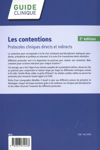 Les contentions. Protocoles cliniques directs et indirects 2e édition