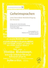 Geheimsprachen unter besonderer Berücksichtigung der Romania