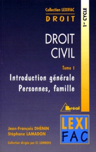 Controlasmaweek.it Droit civil - Tome 1, Introduction générale, personnes, famille Image