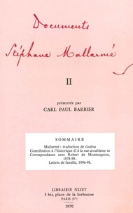 Stéphane Mallarmé - Documents Stéphane Mallarmé II.