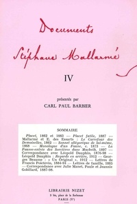 Stéphane Mallarmé - Documents Stéphane Mallarmé IV.