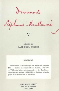 Stéphane Mallarmé - Documents Stéphane Mallarmé V.
