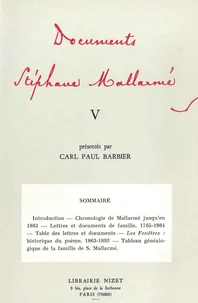 Documents Stéphane Mallarmé V