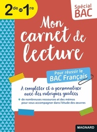 Stéphane Maltère - Mon carnet de lecture Bac Français - Toutes mes lectures en un seul carnet !.