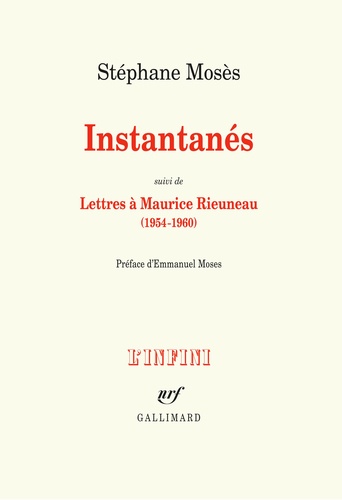 Instantanés. Suivi de Lettres à Maurice Rieuneau (1954-1960)
