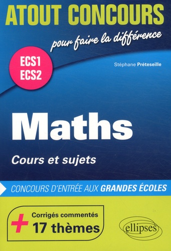 Maths ECS1 ECS2. Cours et sujets