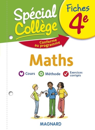 Fiches Maths 4e Spécial Collège  Edition 2019