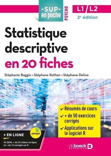 Statistique descriptive en 20 fiches 2e édition