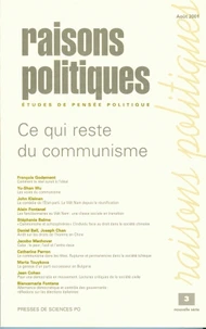 Raisons Politiques N° 3 Aout-Octobre 2001 : Ce Qui Reste Du Communisme