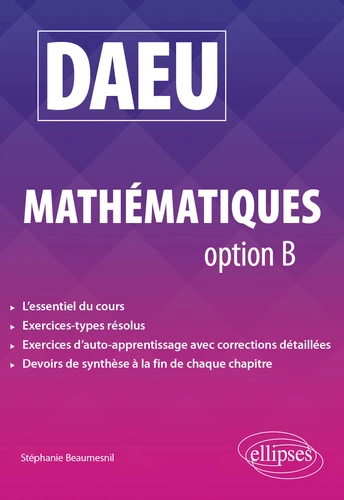 Couverture de DAEU : mathématiques, option B