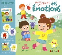 Stéphanie Couturier et Mélanie Combes - Mon coffret des émotions - Avec 1 jeu de mémory et 6 puzzles.