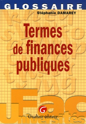 Stéphanie Damarey - Termes de finances publiques.