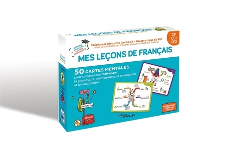 Mes leçons de français CP CE1 CE2. Avec 40 cartes leçons, 10 cartes jeux, 1 livret explicatif