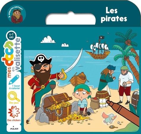 Stéphanie Ledu et Clémentine Guivarc'h - Les pirates - Avec 1 livret à colorier, des jeux, des stickers.