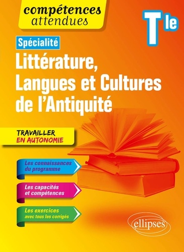 Spécialité Littérature, Langues et Cultures de l'Antiquité Tle. Nouveaux programmes
