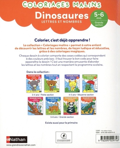 Les dinosaures Lettres et nombres GS