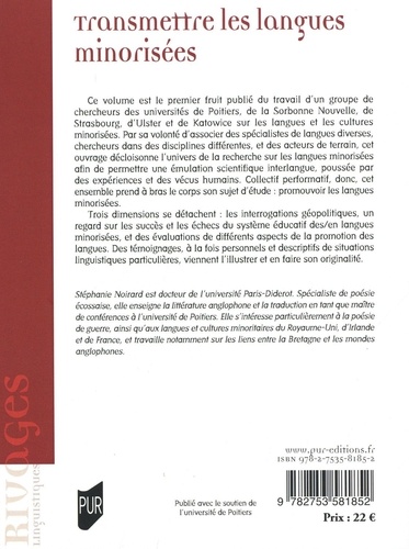 Transmettre les langues minorisées. Entre promotion et relégation