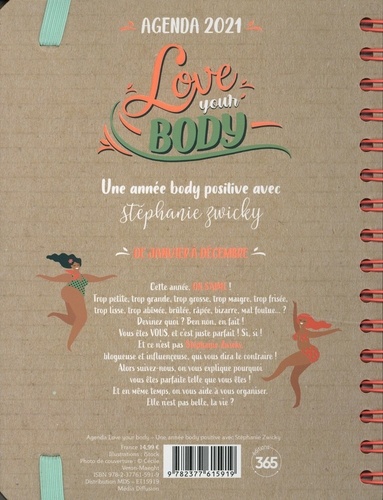 Agenda Love your body. Une année body positive avec Stéphanie Zwicky  Edition 2021