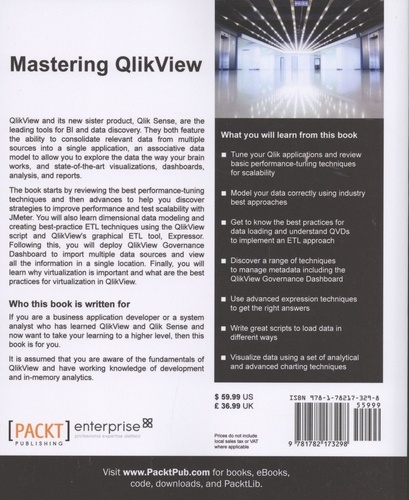 Mastering QlikView. Unleash the power of QlikView and Qlik Sense to make optimum use of data for Business Intelligence