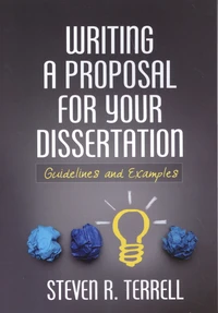 Writing a Proposal for Your Dissertation