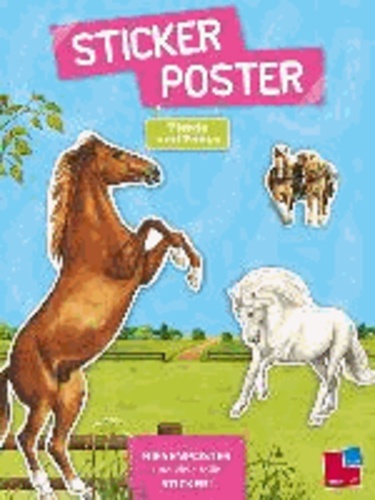 Sticker-Poster: Pferde und Ponys.