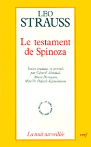 LE TESTAMENT DE SPINOZA.