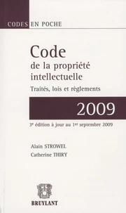 Code de la propriété intellectuelle 2009