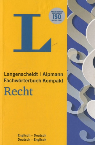 Stuart G. Bugg - Langenscheidt Recht - Fachwörterbuch Kompakt Recht English.