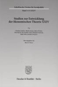 Studien zur Entwicklung der ökonomischen Theorie XXIV - Wechselseitige Einflüsse zwischen dem deutschen wirtschaftswissenschaftlichen Denken und dem anderer europäischer Sprachräume.