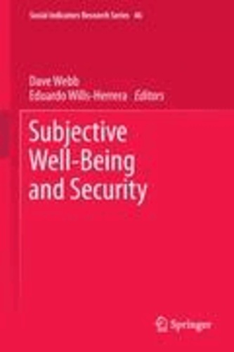 Dave Webb - Subjective Well-Being and Security.