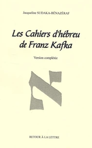 Les Cahiers d'hébreu de Franz Kafka