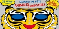  Susaeta - Masques de fête : animaux et monstres - 32 masques à colorier avec stickers brillants.